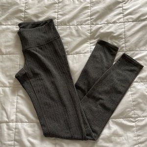 Gray High-Waisted Leggings SMALL TALL